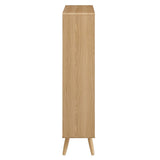 52" Wood Grain Bookcase with 5 Open Storage Shelves - Bookcases available at Alpine Outlets in Denver