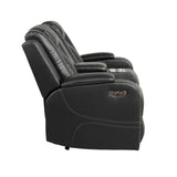 Benz - Power Reclining Loveseat & LED Lighting And Built In USB