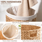 Ludmila - Full Oval Laundry Hamper - Light Brown