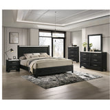 2 Drawers Nightstand - Black / White