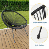 Acapulco Style 3 Piece Patio Bistro Set With Chairs