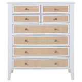 Talia - 8 Drawer Chest - White