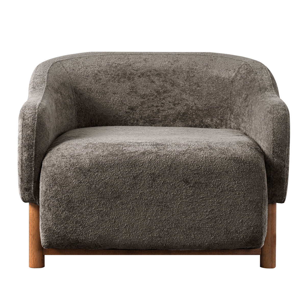 Modern Accent Chair With Recessed Arms And Tight Back