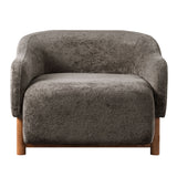 Modern Accent Chair With Recessed Arms And Tight Back