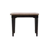 Elaine - Extension Dining Table - Black / Light Brown