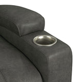 Kenmore - P1 Lift Chair With Heat Massage - Simba Dark Gray