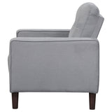 Harvey - Upholstered Tufted Accent Chair - Gray