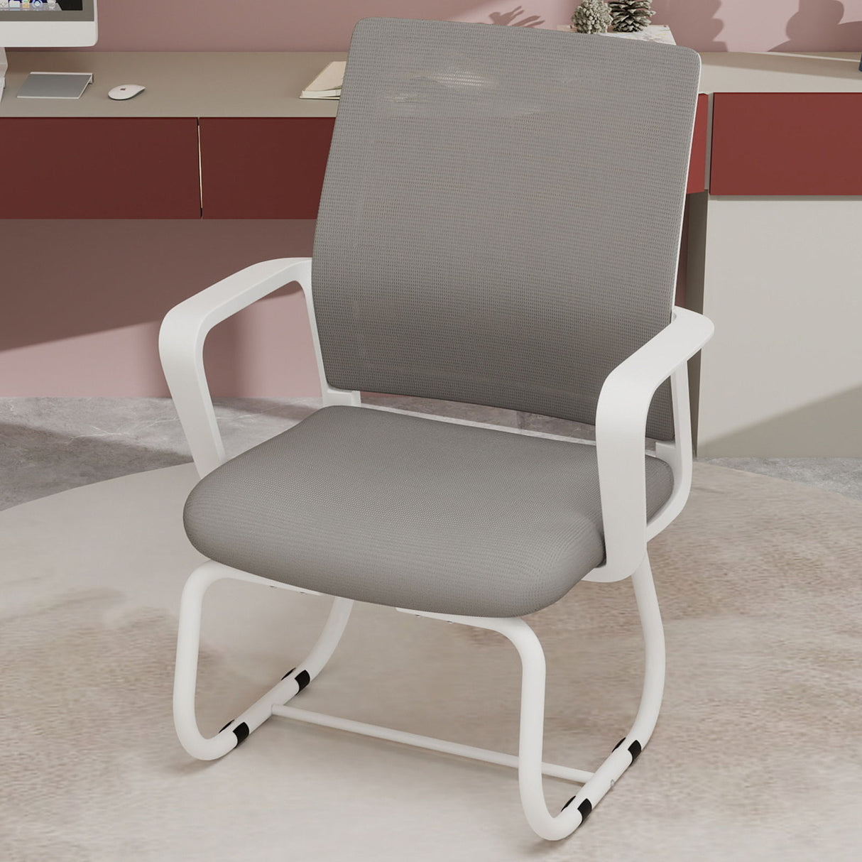 Minimalist Office Chair With Soft Backrest