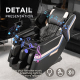 Massage Chair Recliner, Zero Gravity & Full Body Air Pressure - Black