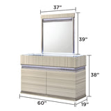 Leonor - 6 Drawer Dresser - Gray
