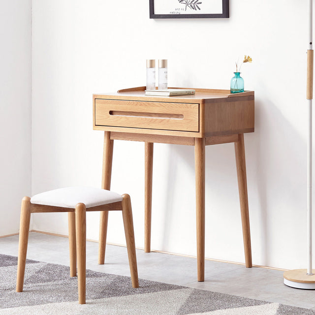 Dresser Bistro Table, 100% Solid Table Table Desk Top Table Dresser Compact Dresser Accessories Storage Drawer Natural Wood - Oak - Vanity Desks - Alpine Outlets