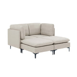 Upholstered Modular Sectional & Tall Legs