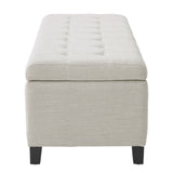 Upholstered Storage Ottoman Bench