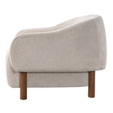 Modern Accent Chair With Recessed Arms And Tight Back