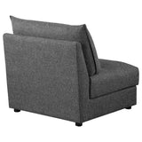 Wakefield - Upholstered Armless Slipper Chair - Black