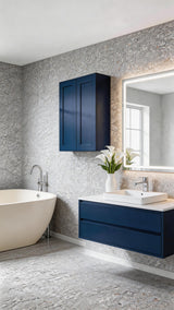 Shaker Wall Cabinet With Soft Close Hinges, Adjustable Shelves, Double Door
