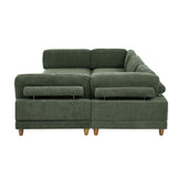 Modern Modular Sectional With Adjustable Back Support