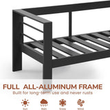 All-Weather Patio Loveseat With Thick Cushions