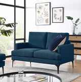 54 - Inch Evermore Upholstered Fabric Loveseat - Loveseats available at Alpine Outlets in Denver