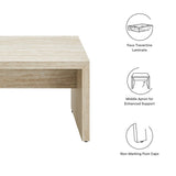 54 Inch Iconic Faux Travertine Indoor Bench - Benches available at Alpine Outlets in Denver