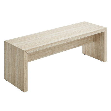 54 Inch Iconic Faux Travertine Indoor Bench - Benches available at Alpine Outlets in Denver