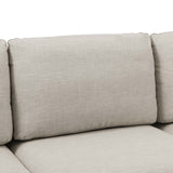 Upholstered Modular Sectional With Tall Legs, Medium Firm Seat