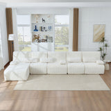 Oversized Sectional Sofa, Living Room Seating With Modular Design