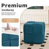 Modern Ottoman Foot Rest With Woven Design