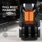Massage Chair Recliner & Zero Gravity & Full Body Air Pressure - Black