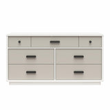Valencia - 7 Drawer Wide Dresser - Taupe
