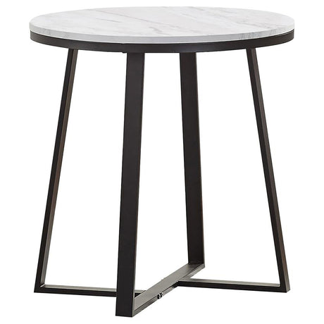 Melisa - 2 Piece Coffee And End Table Set - White Marble