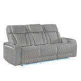 Electra - Power Reclining Set With Power Headrests, Massage And LED Lighting