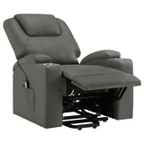 Macklin - Power Lift Massage Recliner With Heat And Dual Cupholders