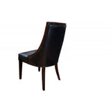 Clair - Tufted Dining Room Side Chair (Set of 2) - Dark Coffee / Black