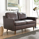 55 - Inch Impart Genuine Top - Grain Leather Loveseat - Loveseats available at Alpine Outlets in Denver