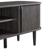 55 Inch Mid - Century Curved Beadboard TV Stand - TV Stands available at Alpine Outlets in Denver