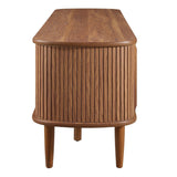 55 Inch Mid - Century Curved Beadboard TV Stand - TV Stands available at Alpine Outlets in Denver