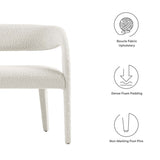 55 Inch Sophisticated Boucle Fabric Accent Bench - Benches available at Alpine Outlets in Denver