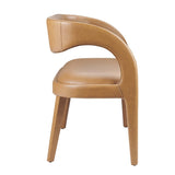 55 Inch Sophisticated Vegan Leather Accent Bench in Tan - Benches available at Alpine Outlets in Denver