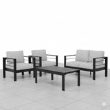 Outdoor Patio Set, All-Weather With Thick Cushions