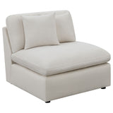 Hobson Upholstered Armless Chair - Ivory