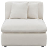 Hobson Upholstered Armless Chair - Ivory
