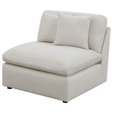 Hobson Upholstered Armless Chair - Ivory