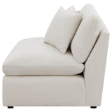 Hobson Upholstered Armless Chair - Ivory