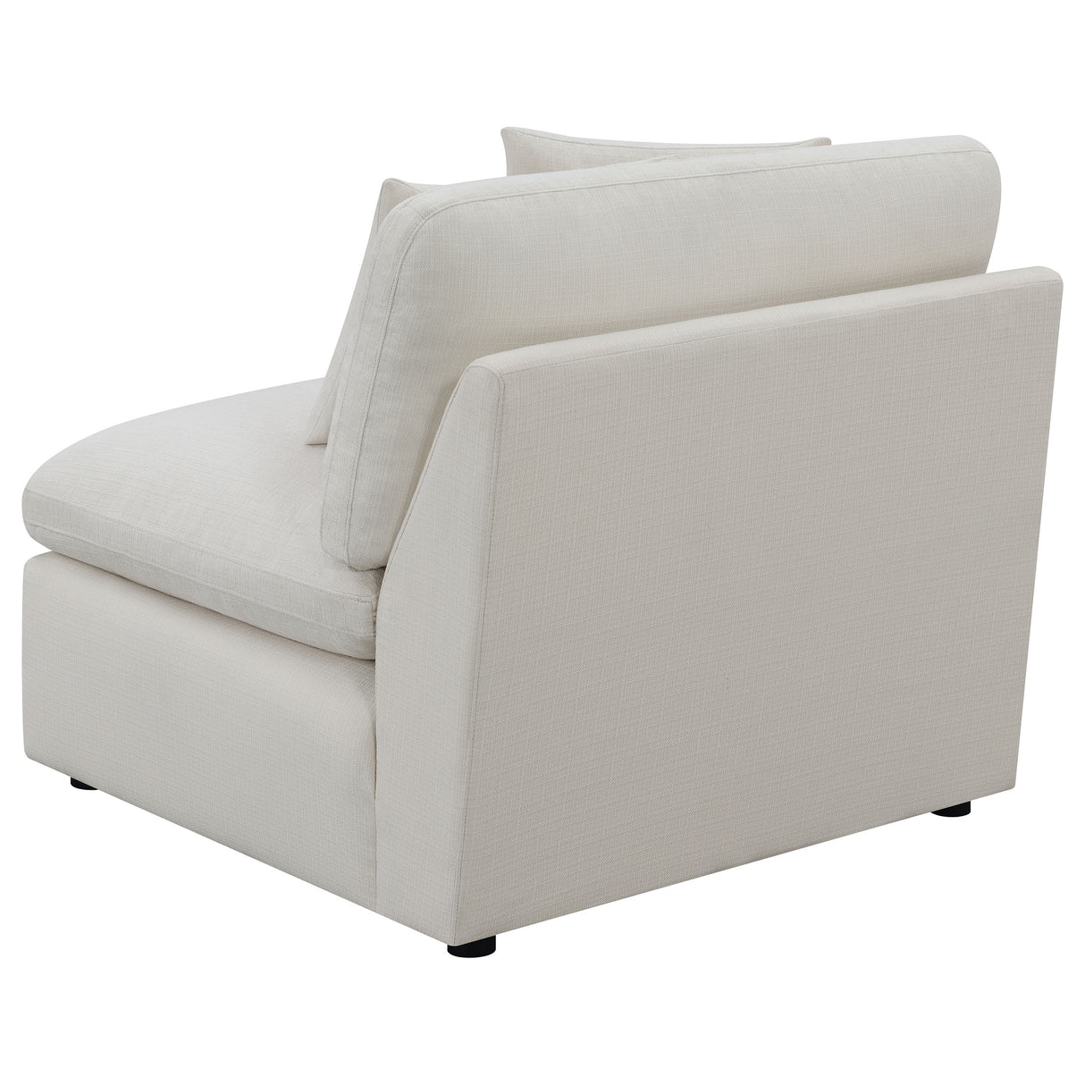 Hobson Upholstered Armless Chair - Ivory