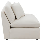 Hobson Upholstered Armless Chair - Ivory