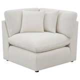 Hobson Upholstered Corner Chair in Ivory