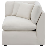 Hobson Upholstered Corner Chair in Ivory