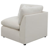 Hobson Upholstered Corner Chair in Ivory