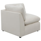 Hobson Upholstered Corner Chair in Ivory